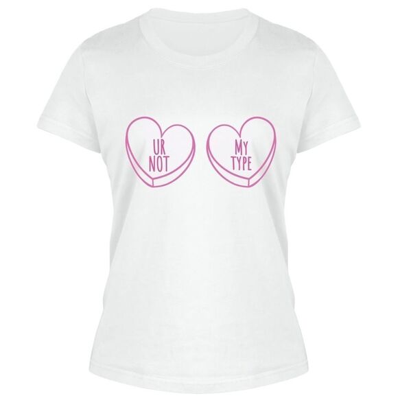 Anti-Valentine’s Day, Conversation Heart Tee, Slim Fit, Size S-3X - Picture 3 of 6